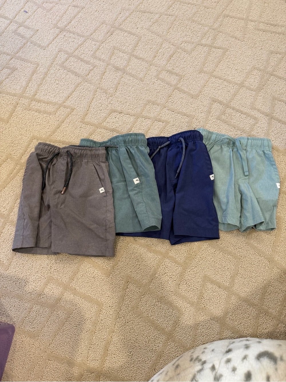 Tommy Bahama Essential Pull-On Shorts in Gray, Green, Navy, and Light Green
